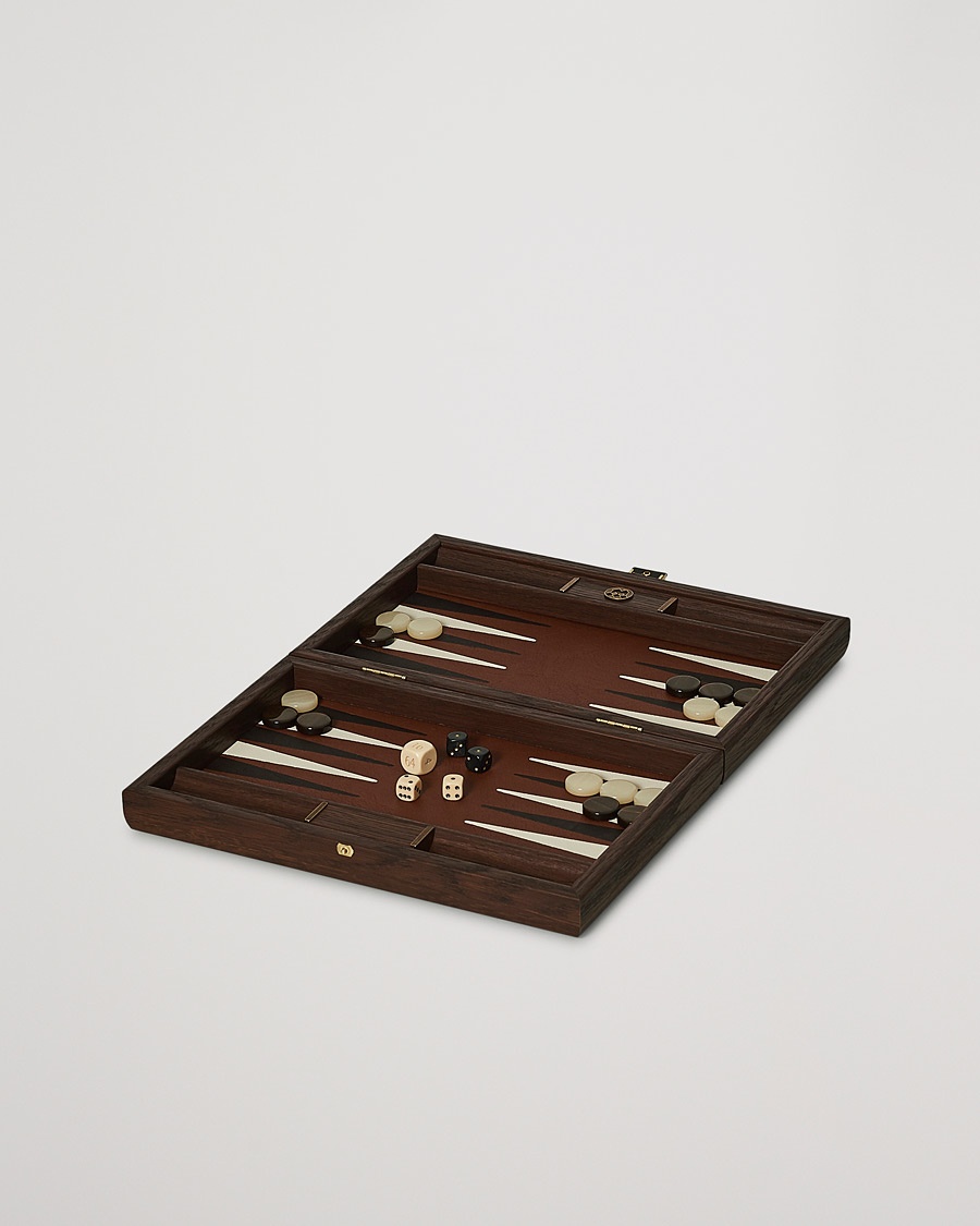 Manopoulos Small Leatherette Backgammon Set Caramel Brown – Bruin