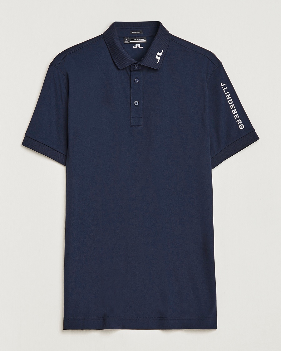 Heren | | J.Lindeberg | Regular Fit Tour Tech Stretch Polo Navy