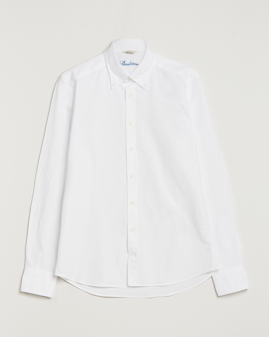 Stenströms Slimline Oxford Shirt White – Wit