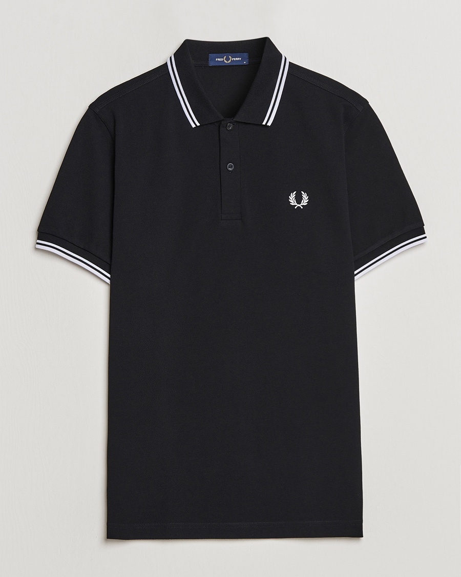 Heren | | Fred Perry | Twin Tipped Polo Shirt Black
