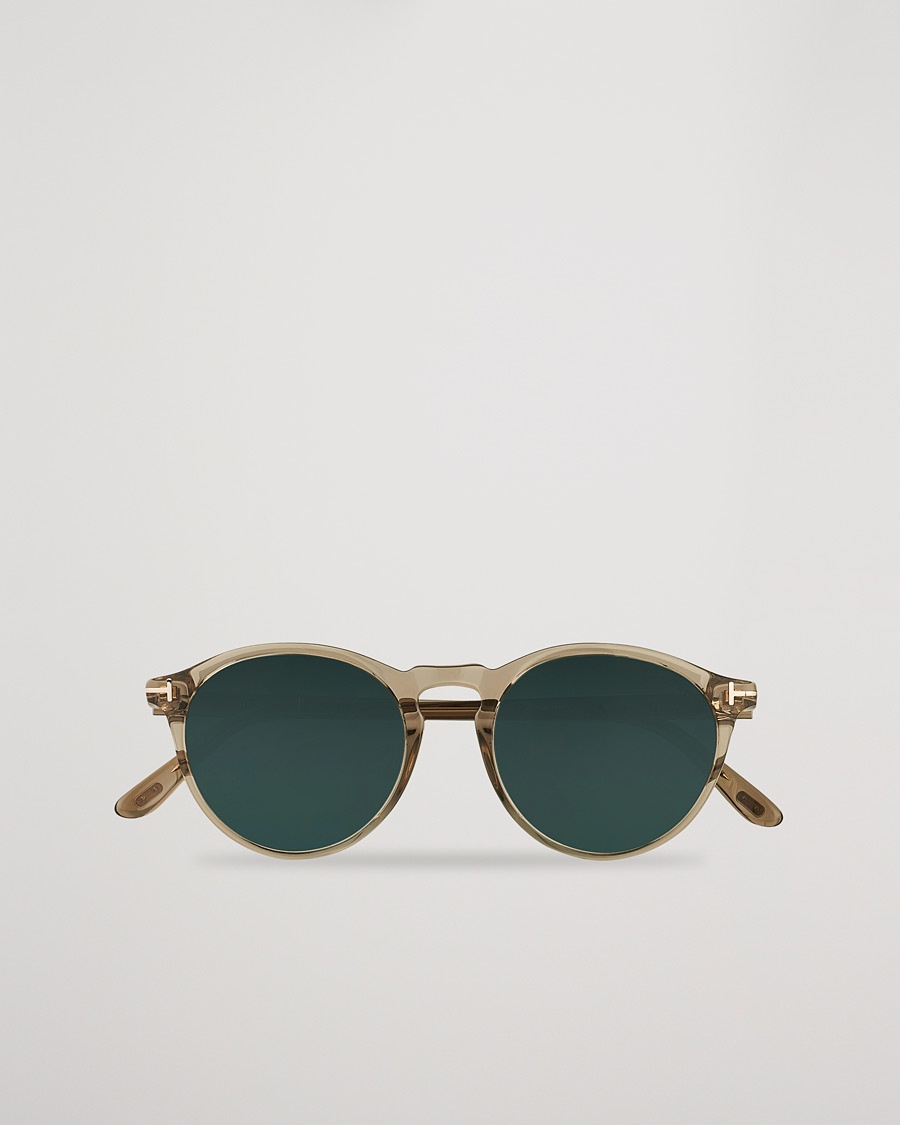 Tom Ford Aurele Sunglasses Shiny Beige/Blue – Transparant