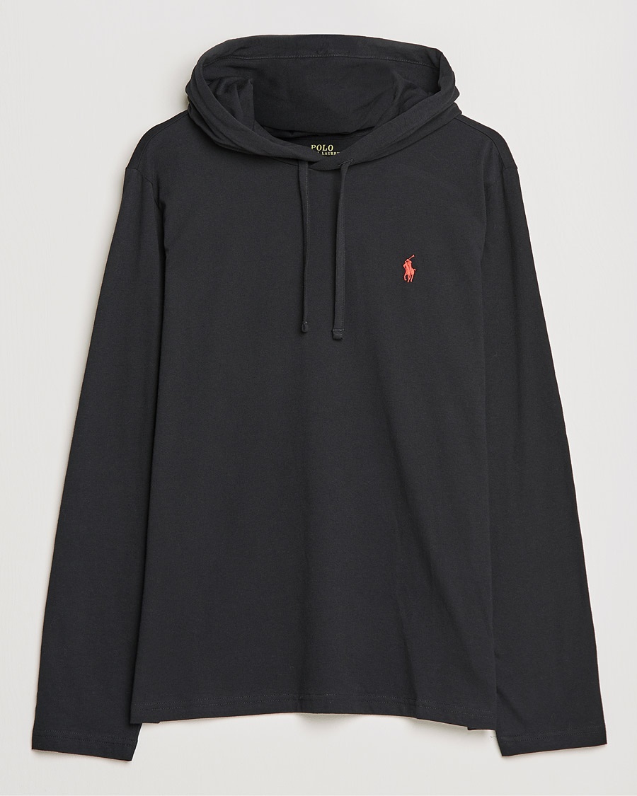 Polo Ralph Lauren Long Sleeve Hooded T-Shirt Polo Black – Zwart