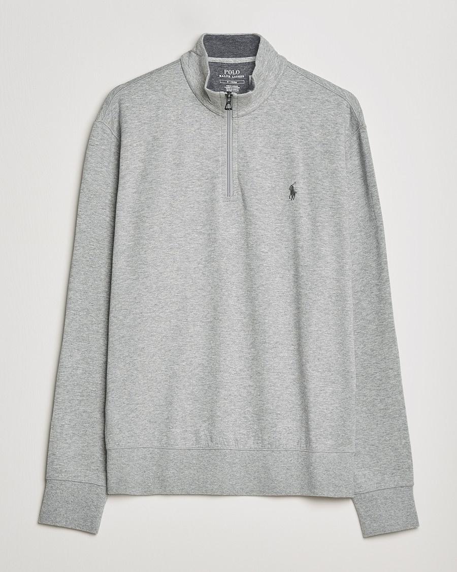 Polo Ralph Lauren Double Knit Half-Zip Sweater Andover Heather – Grijs