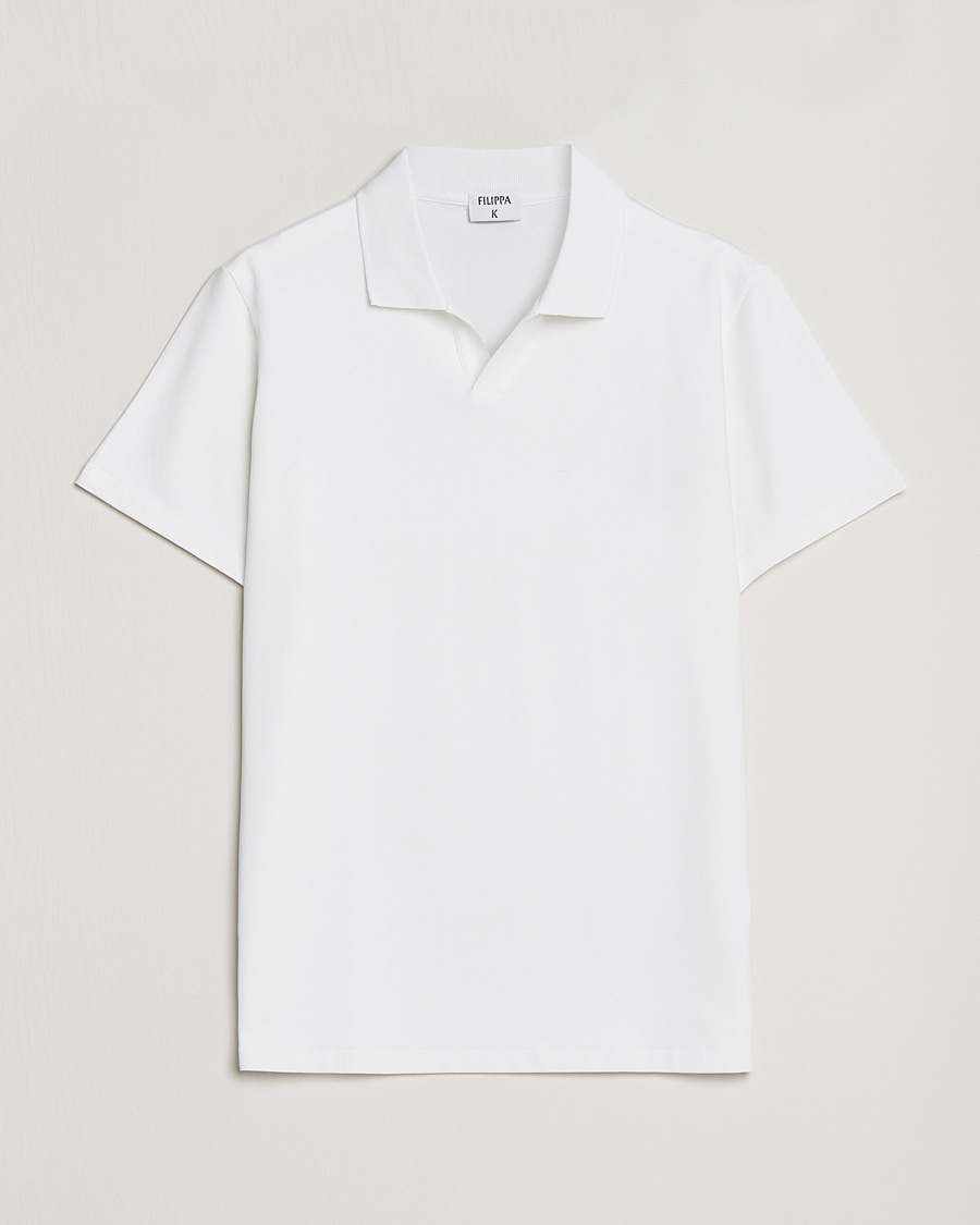 Filippa K Soft Lycra Polo Tee White – Wit