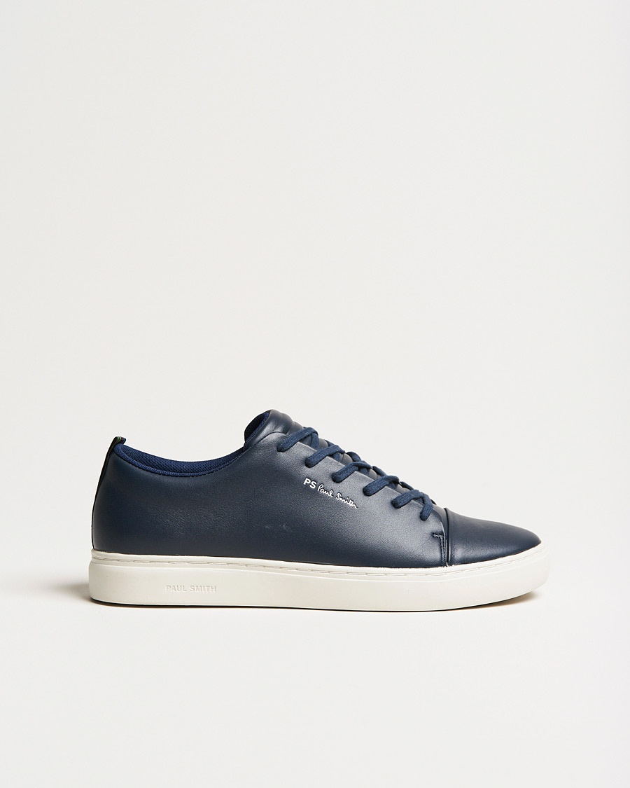 PS Paul Smith Lee Cap Toe Leather Sneaker Navy – Blauw