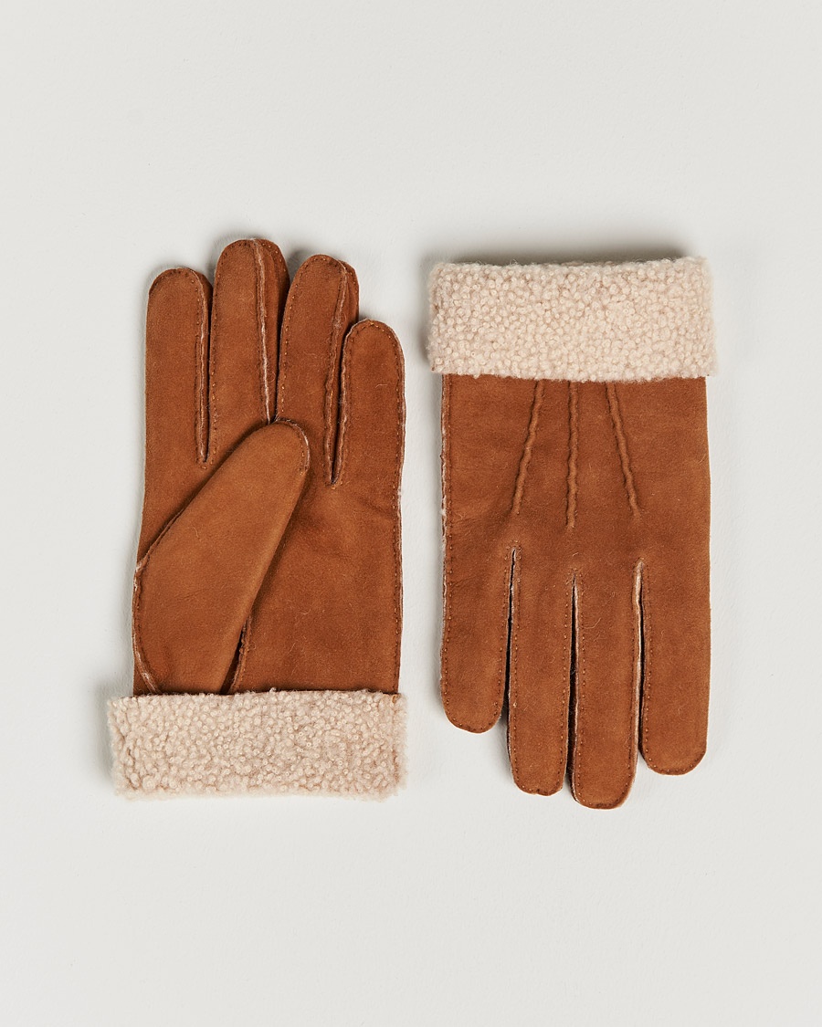Hestra Bernard Lambskin Suede Glove Cognac – Bruin