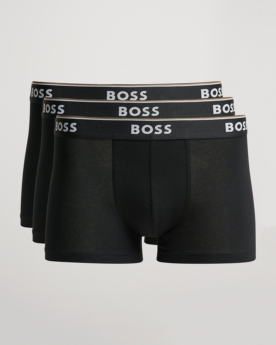 BOSS BLACK 3-Pack Trunk Boxer Shorts Black – Zwart