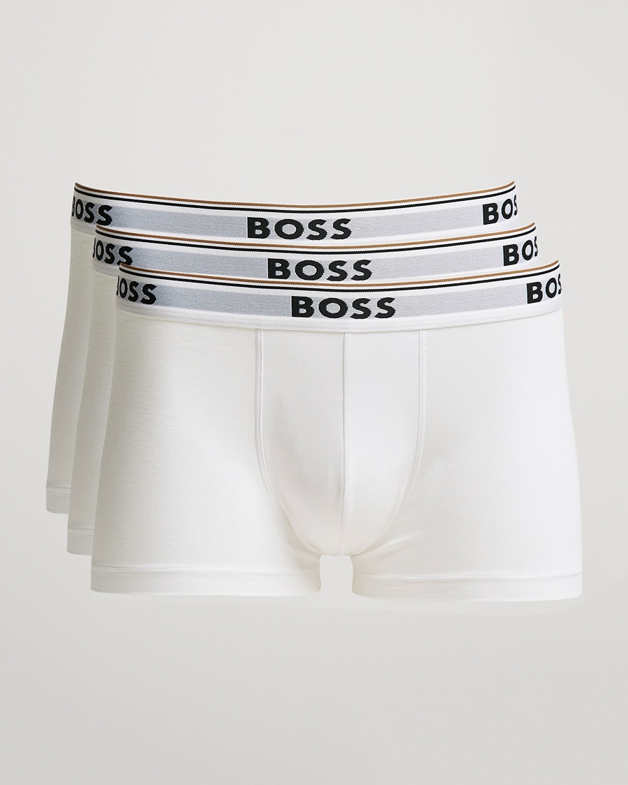 BOSS BLACK 3-Pack Trunk Boxer Shorts White – Wit