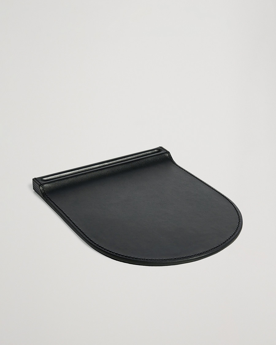 Ralph Lauren Home Brennan Leather Mouse Pad Black – Zwart