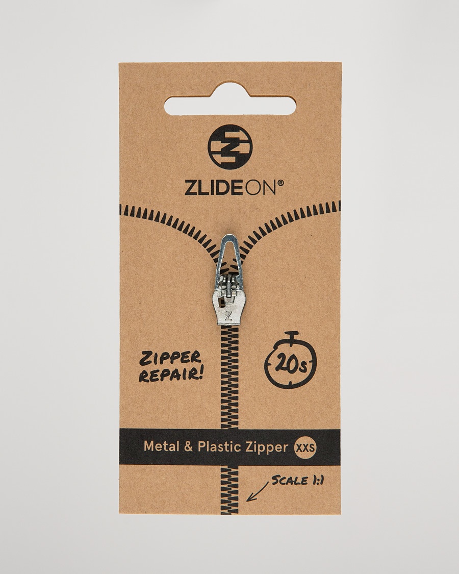 ZlideOn Normal Plastic & Metal Zipper Silver XXS – Zilver