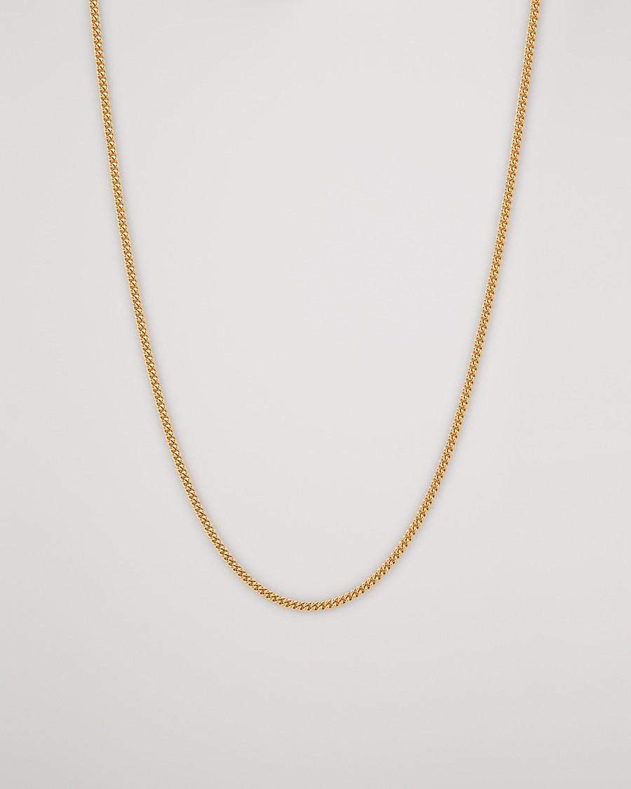 Heren | | Tom Wood | Curb Chain Slim Necklace Gold