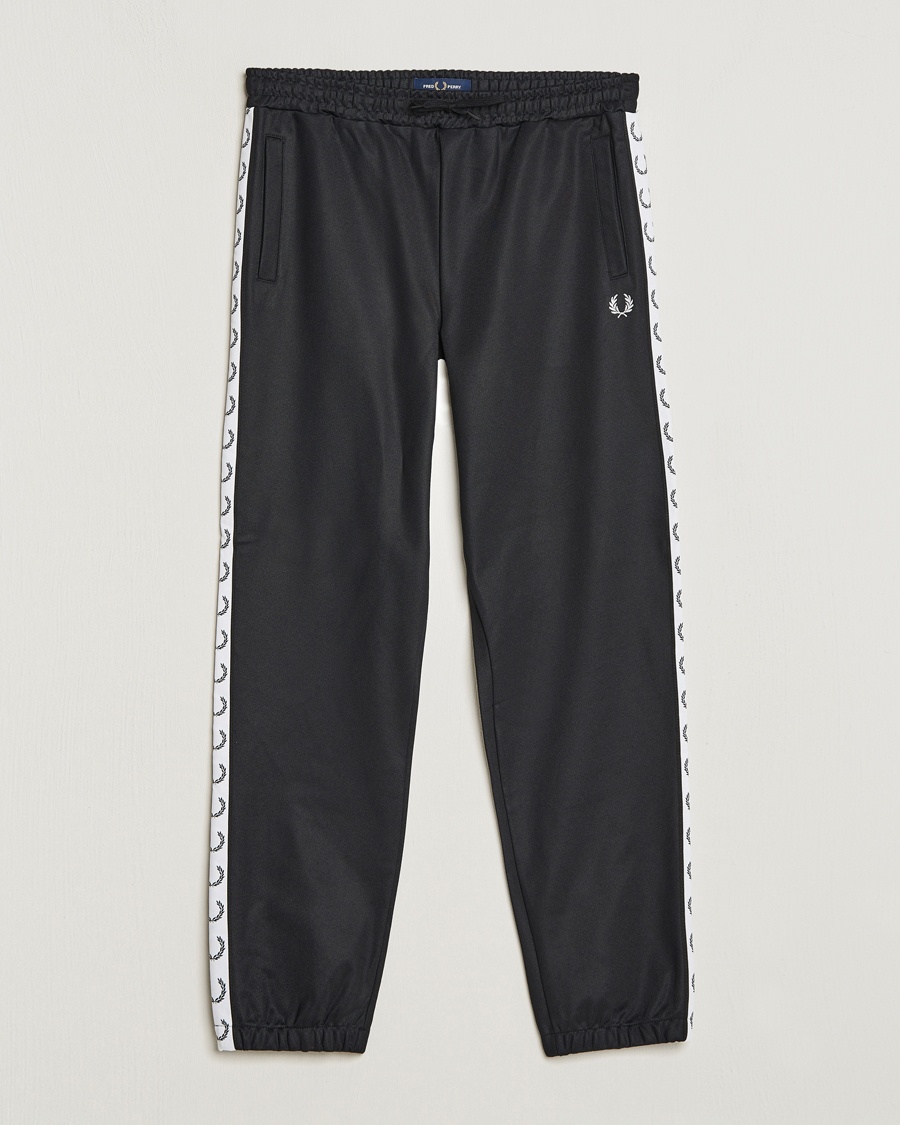 Fred Perry Taped Track Pants Black – Zwart