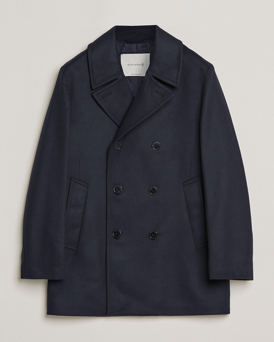 Mackintosh Dalton Wool/Cashmere Peacoat Navy – Blauw
