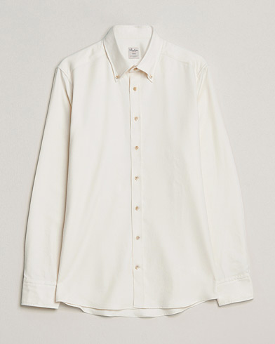 Heren |  | Stenströms | Slimline Flannel Shirt Off White