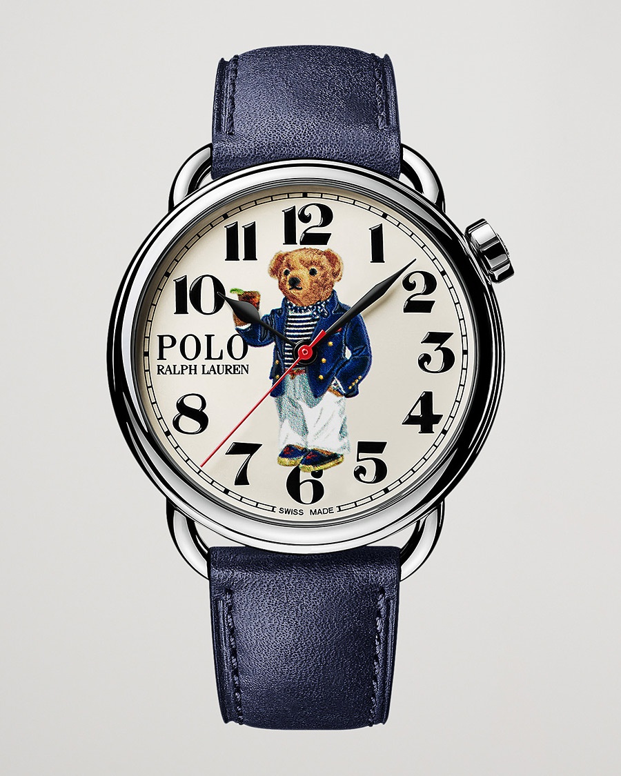 Polo Ralph Lauren 42mm Automatic Riviera Bear White Dial – Blauw