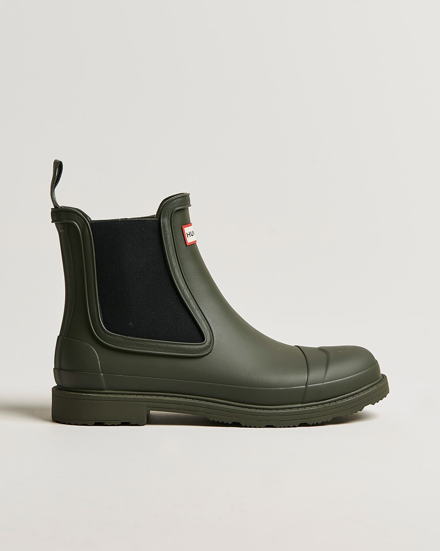 Hunter Boots Commando Chelsea Boot Dark Olive – Groen