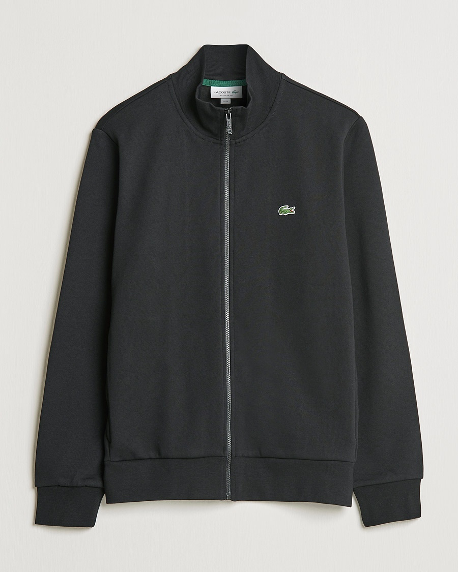 Lacoste Full Zip Sweater Black – Zwart