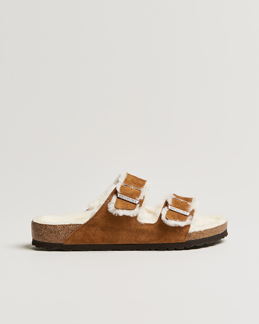 Heren | Heritage Corner | BIRKENSTOCK | Arizona Classic Footbed Shearling Mink Suede