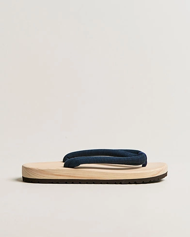  Wooden Geta Sandals Navy