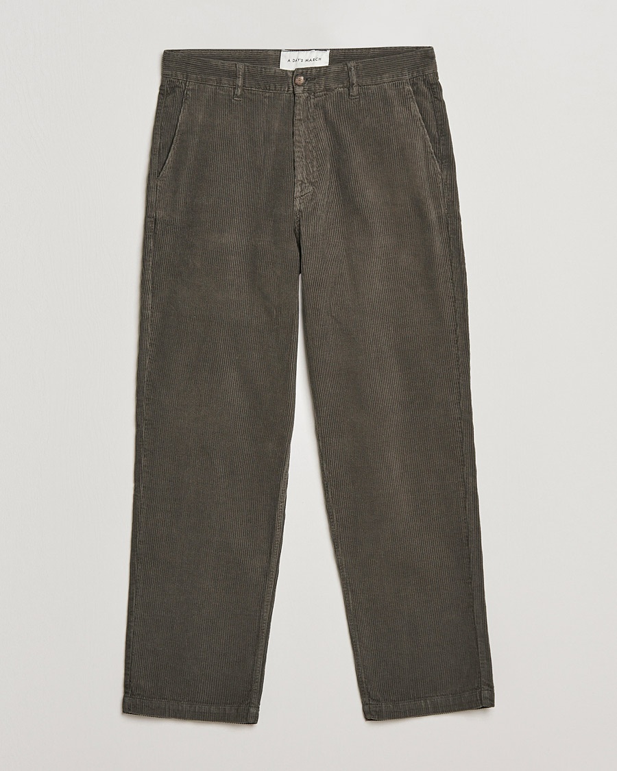 Heren | Corduroy broeken | A Day's March | Redwood Corduroy Trousers Olive