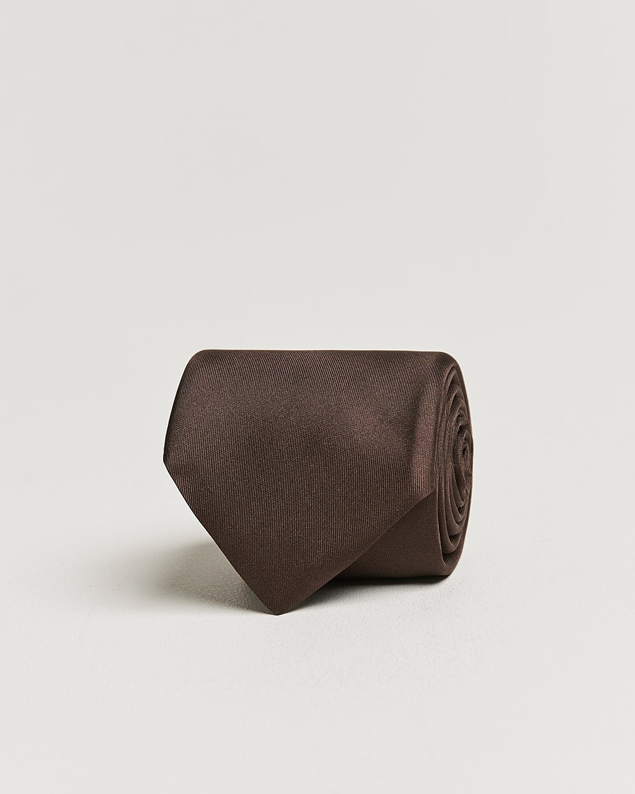 Stenströms Silk Tie Brown – Bruin