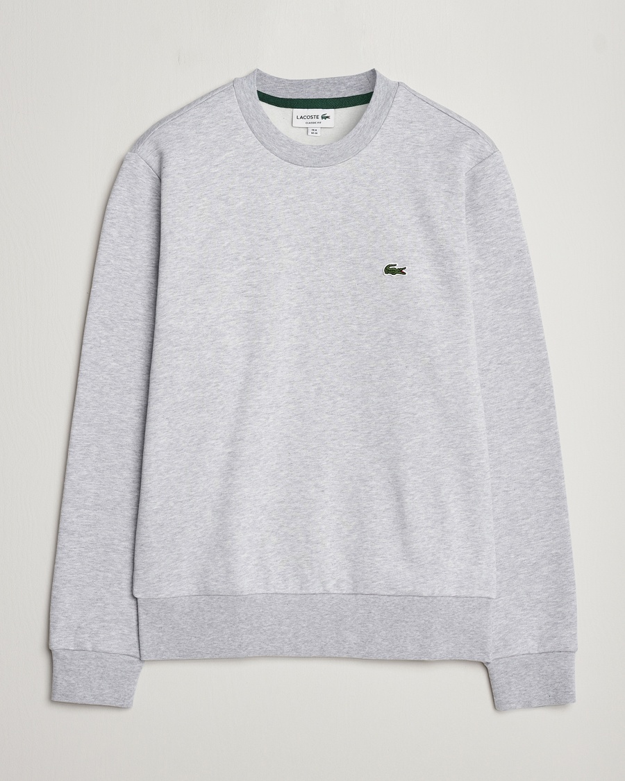 Lacoste Crew Neck Sweatshirt Silver Chine – Grijs