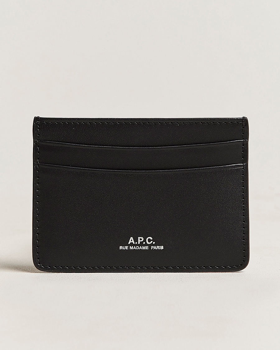 A.P.C. A.P.C.Calf Leather Card HolderBlack – Zwart