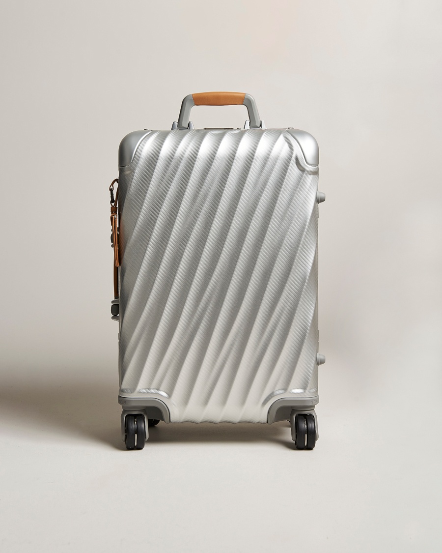 TUMI International Carry-on Aluminum Trolley Texture Silver – Zilver