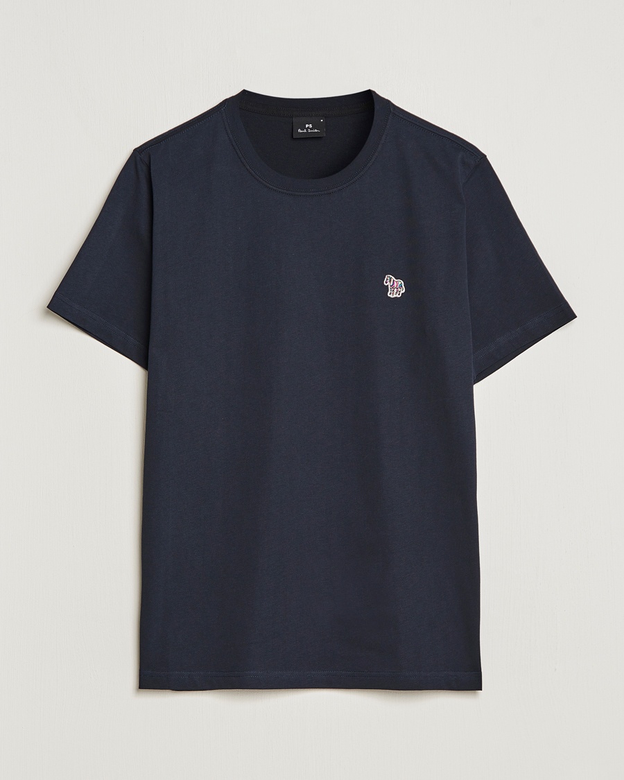 PS Paul Smith Organic Cotton Zebra T-Shirt Navy – Blauw