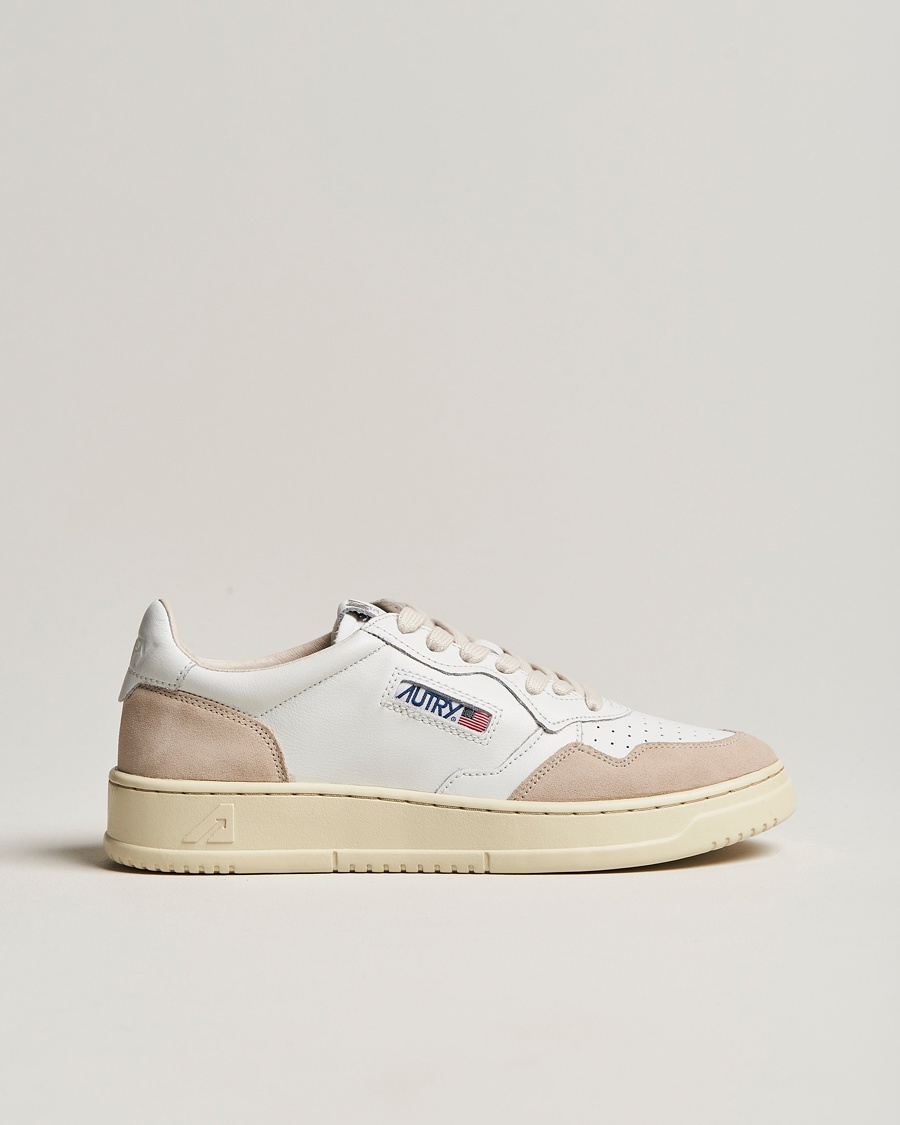 Autry Medalist Low Leather/Suede Sneaker White – Wit