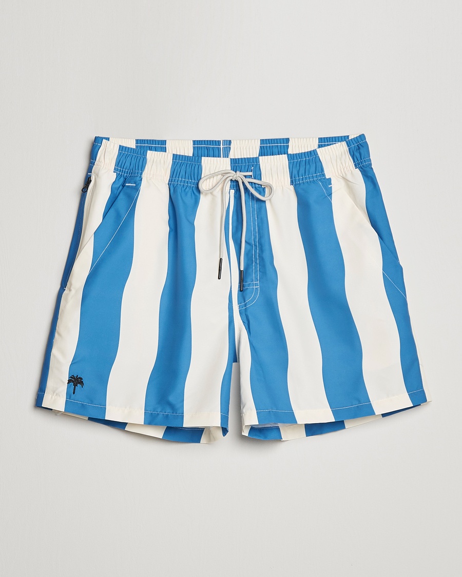 OAS Printed Swimshorts Waver – Blauw