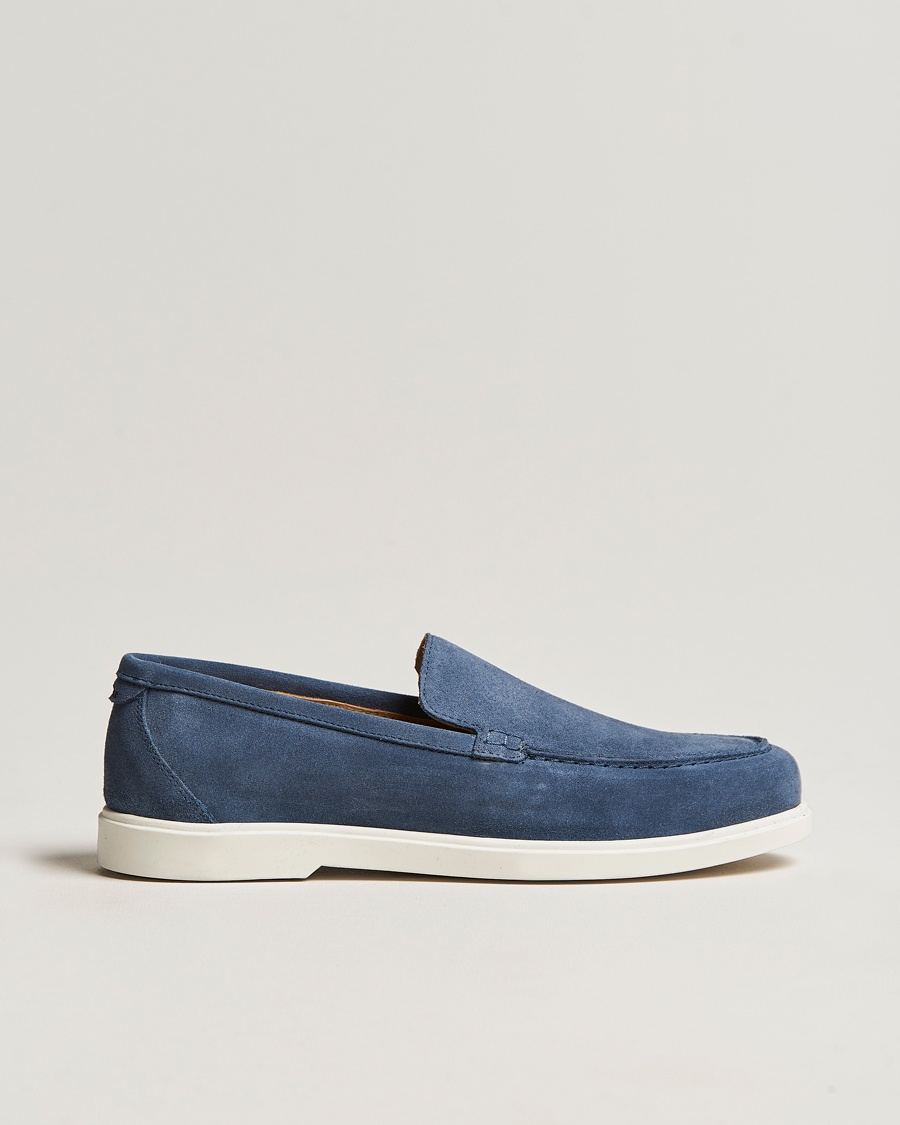 Loake Shoemakers Tuscany Suede Loafer Denim – Blauw