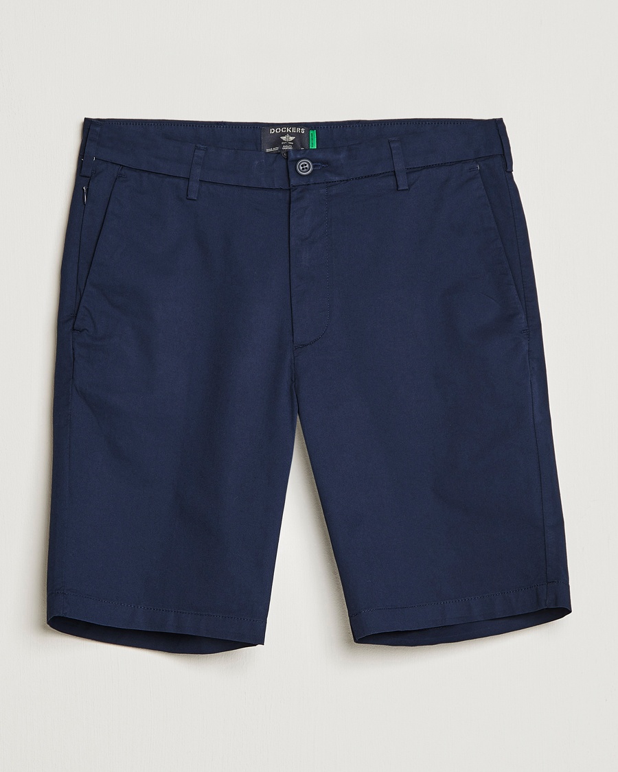 Dockers Cotton Stretch Twill Chino Shorts Navy Blazer – Blauw