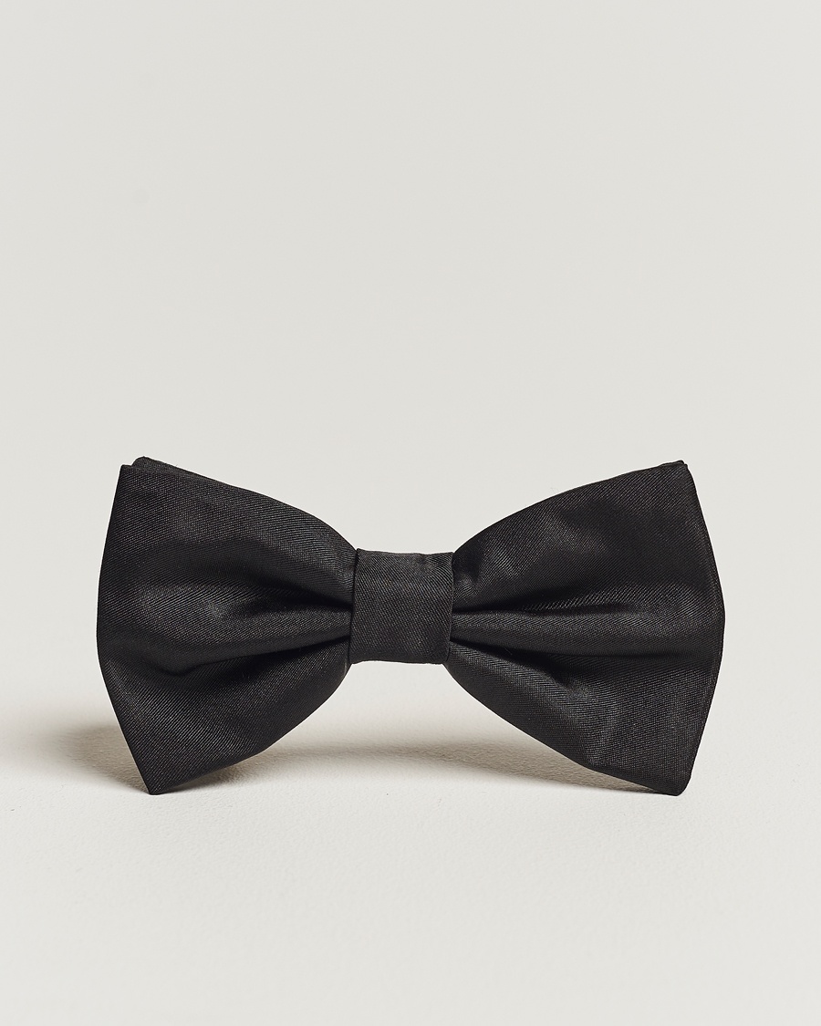BOSS BLACK Silk Pre Tie Black – Zwart