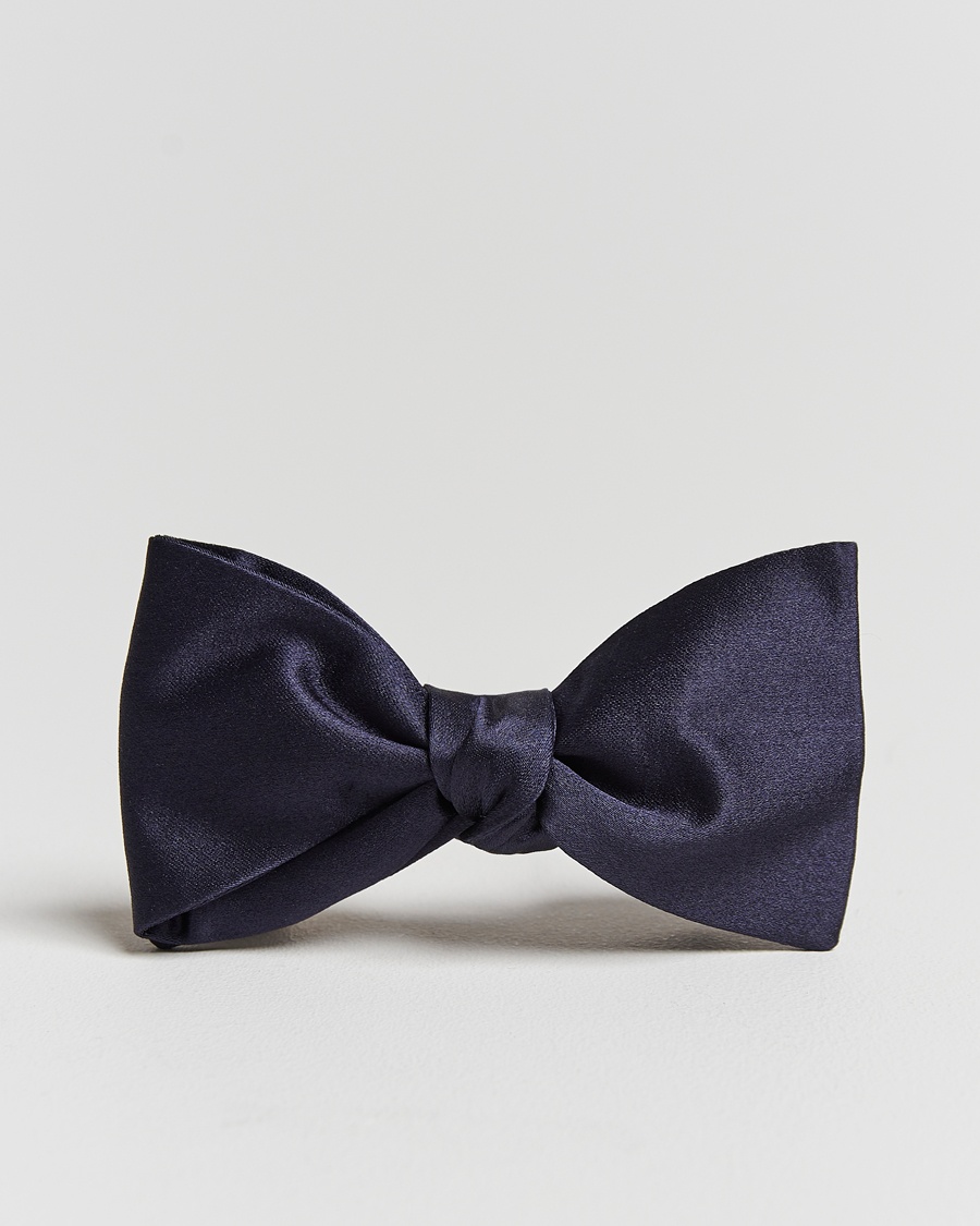 Amanda Christensen Self Tie Silk Ceremony Navy – Blauw