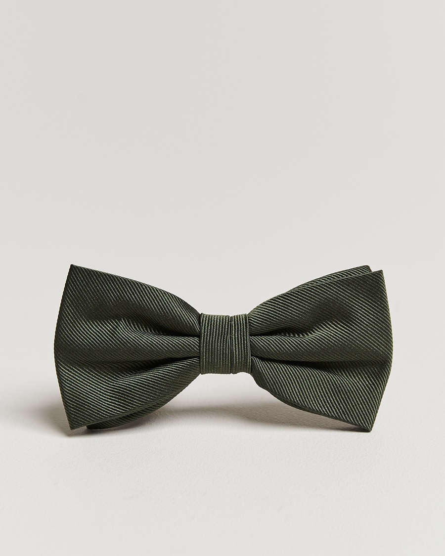 Amanda Christensen Pre Tie Silk Olive – Groen