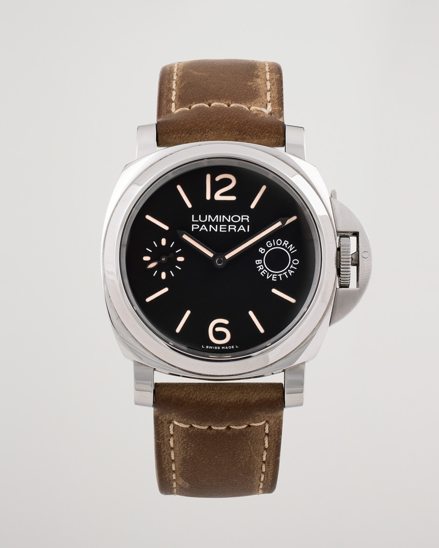 Panerai Pre-Owned Pam 00590 Steel Black – Zwart