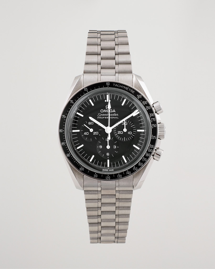 Omega Pre-Owned Speedmaster 31030425001001 Steel Black – Zwart