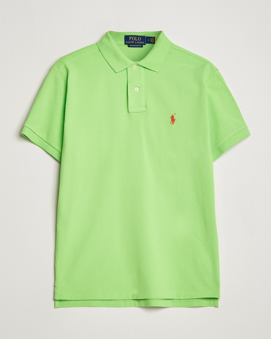 Polo Ralph Lauren Custom Slim Fit Polo Kiwi Lime – Groen