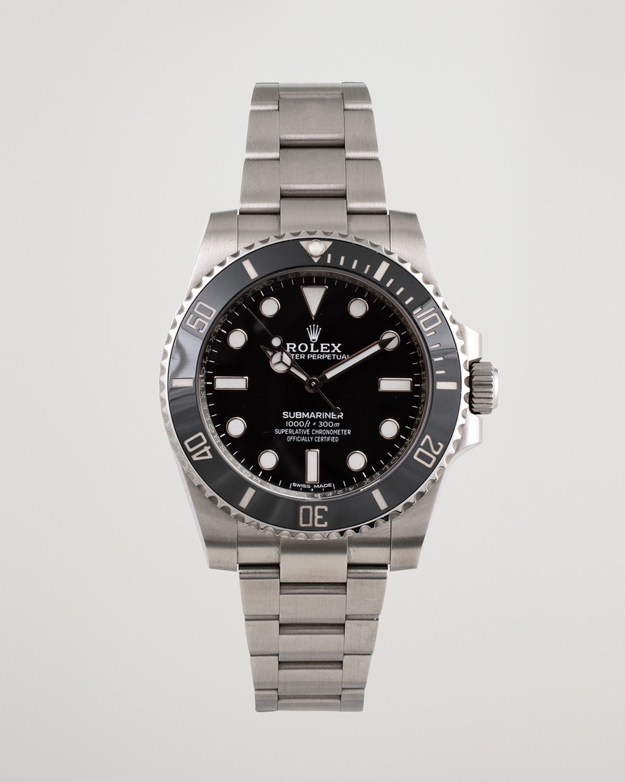 Rolex Pre-Owned Submariner 114060 Oyster Perpetual Steel Black – Zwart