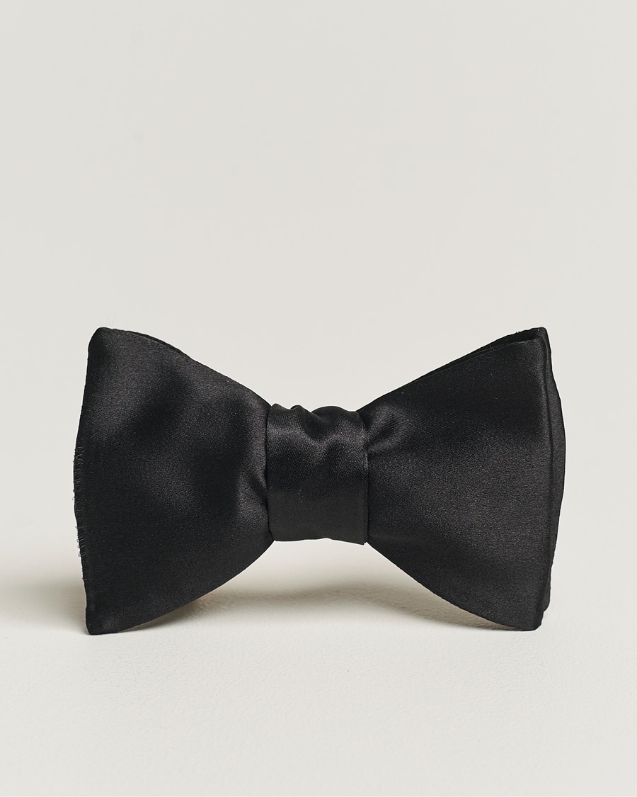 Eton Pre-Tied Silk Bow Tie Black – Zwart