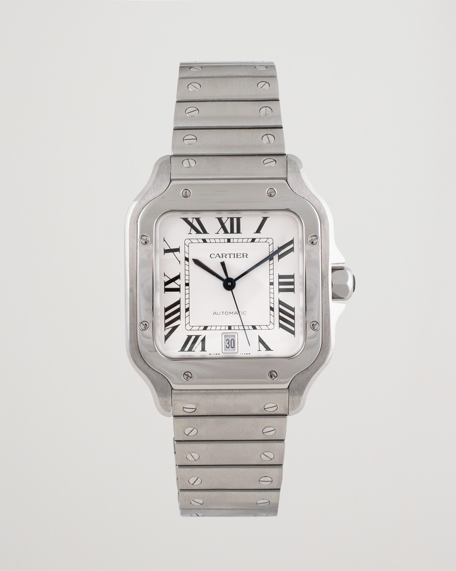 Cartier Pre-Owned Santos De Cartier Steel White – Wit