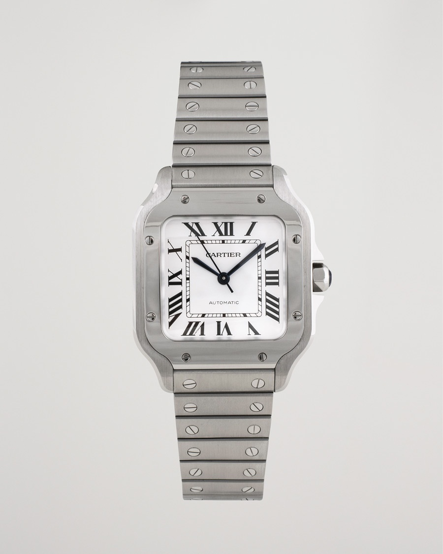 Cartier Pre-Owned Santos De Cartier WSSA0029 Steel White – Wit