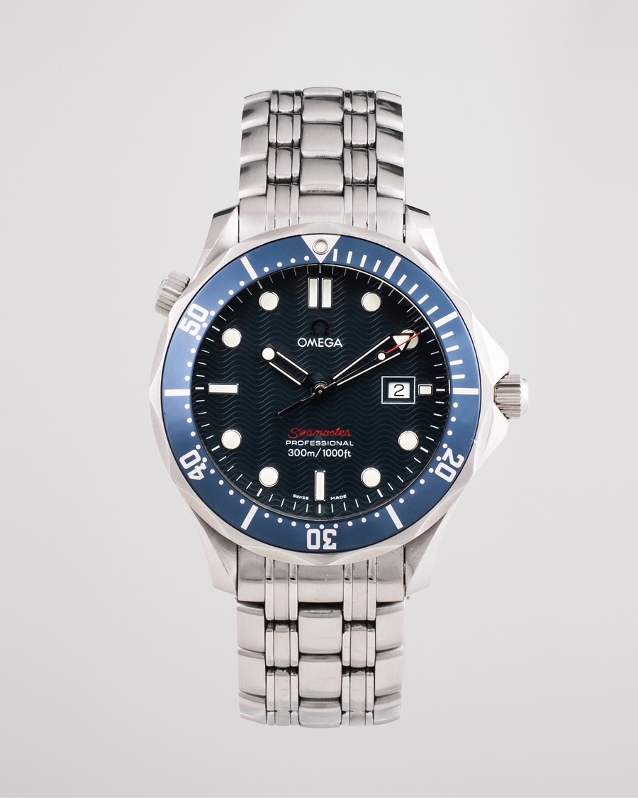 Omega Pre-Owned Seamaster Diver 300M 22218000 Steel Blue – Blauw