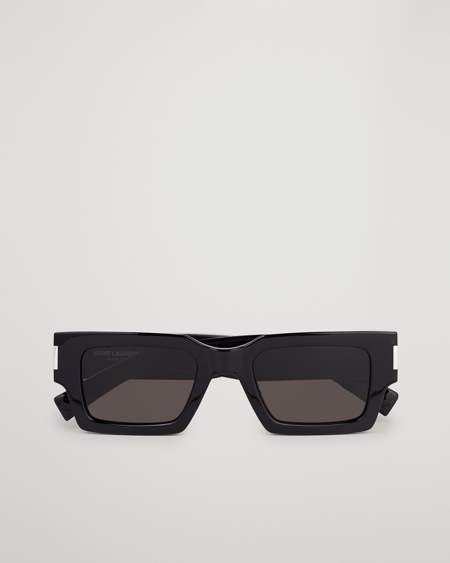 Saint Laurent SL 572 Sunglasses Black/Crystal – Zwart