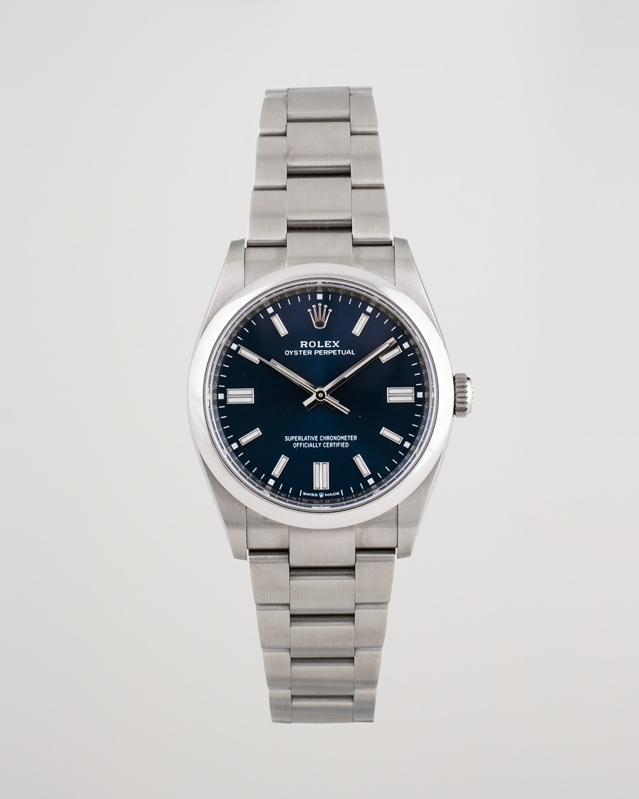 Rolex Pre-Owned Oyster Perpetual 36 126000 Steel Blue – Blauw