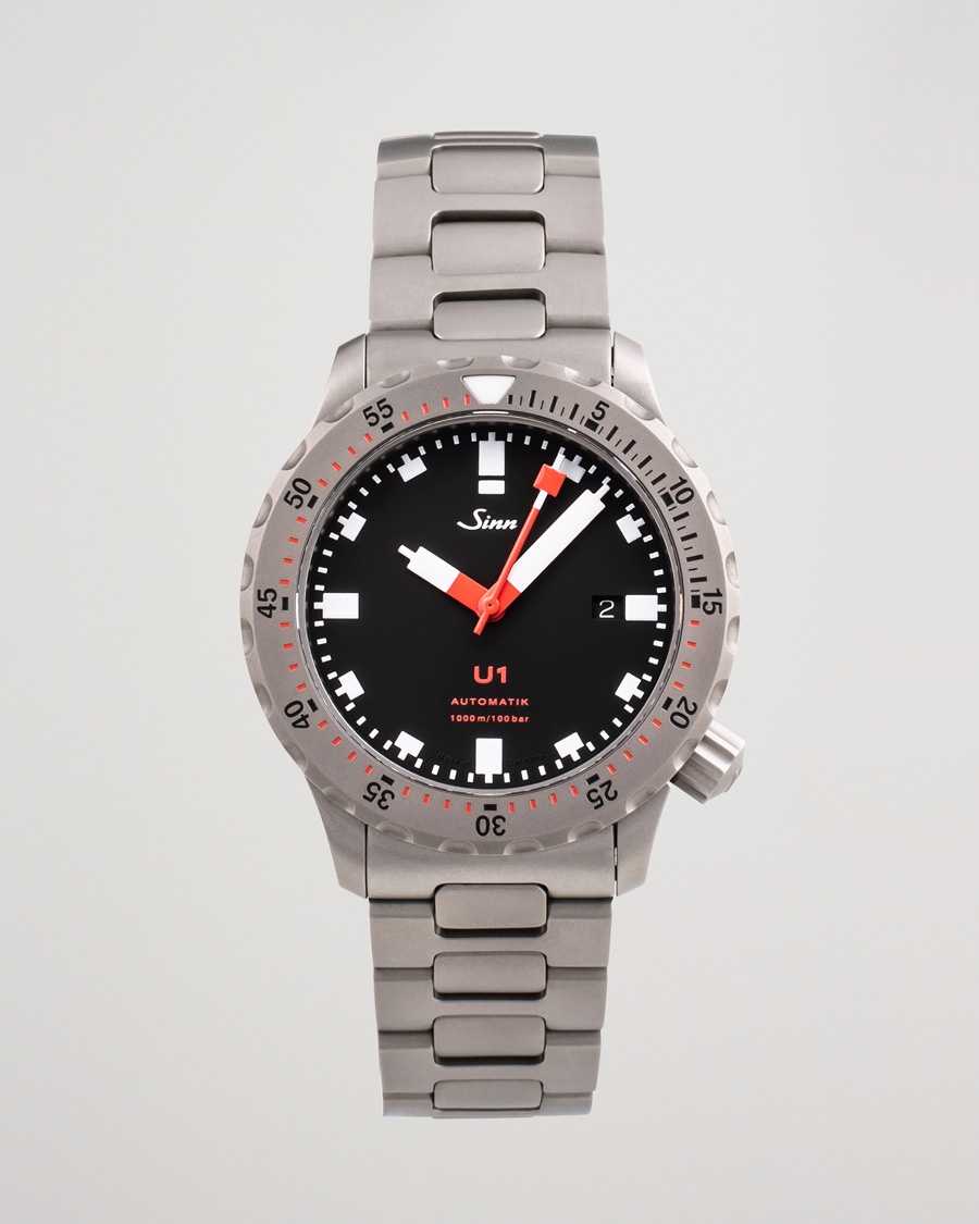 Sinn Pre-Owned Diving U1 1010.010 Steel Black – Zwart