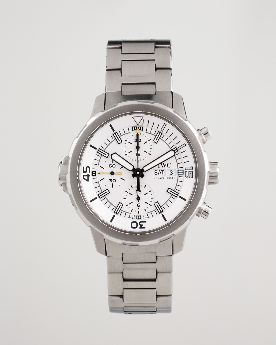 IWC Pre-Owned Aquatimer Chronograph IW376802 Steel White – Wit