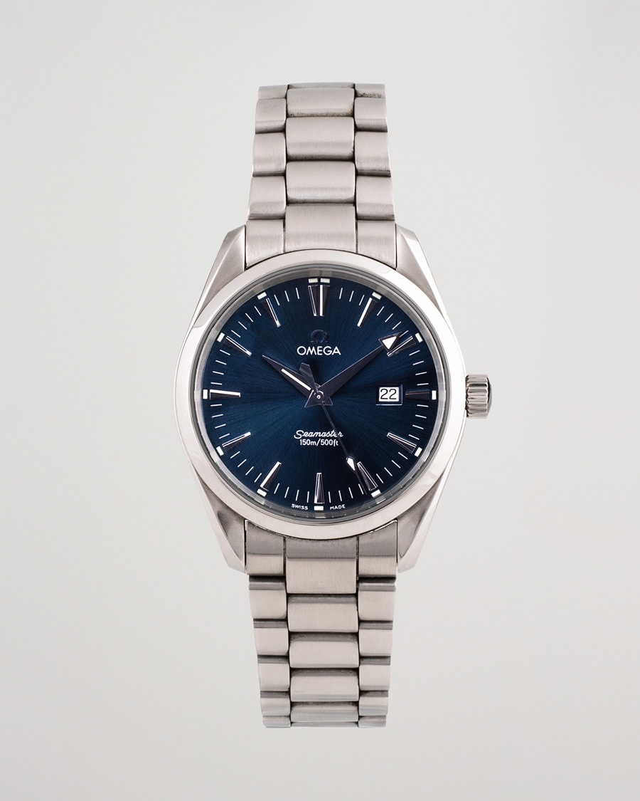 Omega Pre-Owned Seamaster Aqua Terra 2517.80.00 Steel Blue – Blauw