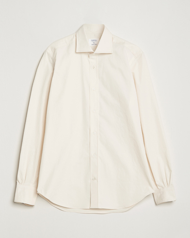 Heren | Mazzarelli | Mazzarelli | Soft Twill Cotton Shirt White